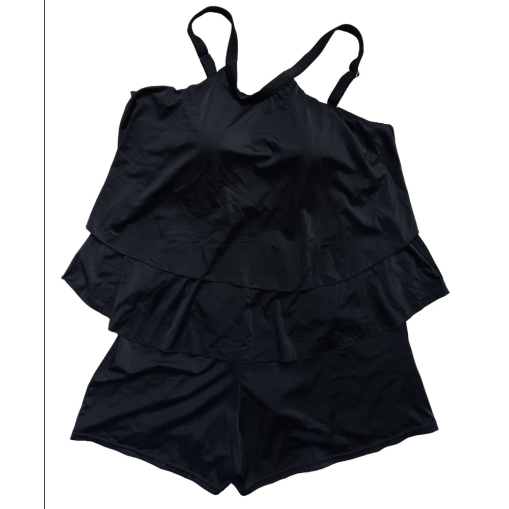 Women's Fit 4 U Swimsuit 1 Piece Size 20W Black